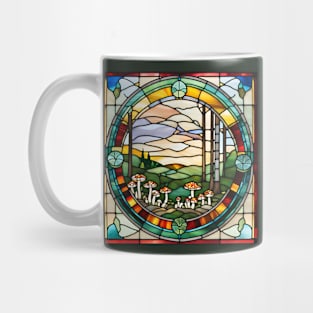 Spotted Cap Flush Stained Glass Mug